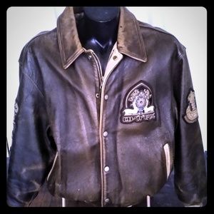Vintage Early 90's Avirex Leather Bomber Jacket